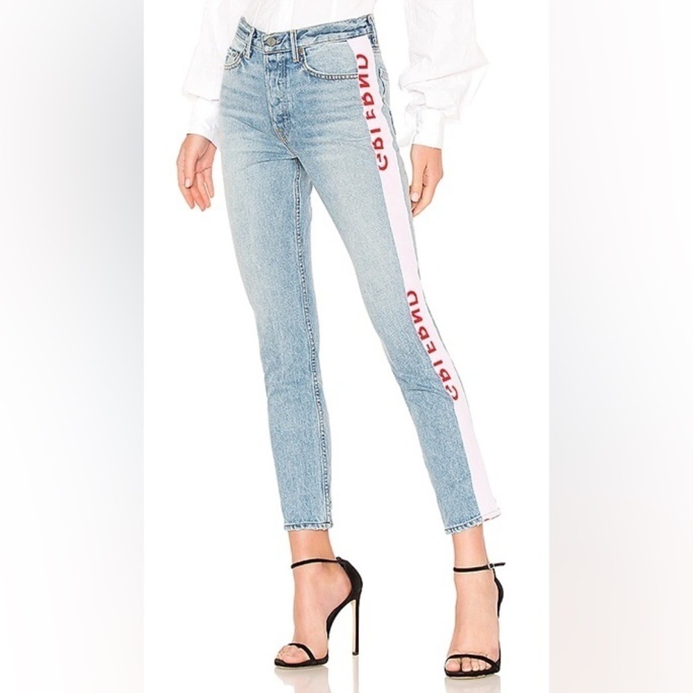 NWT GRLFRND Karolina High-Rise Jeans La Di Da 25 Revolve